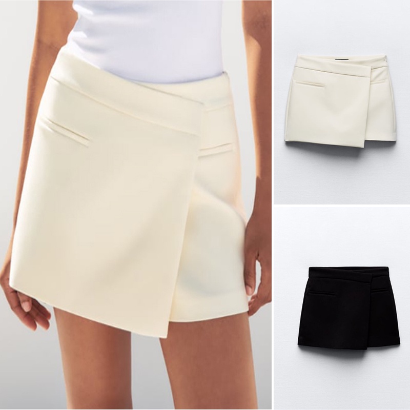 Zara Quần culottes Lưng Cao Thời Trang Mùa Hè Dành Cho Nữ 235427407 7385517