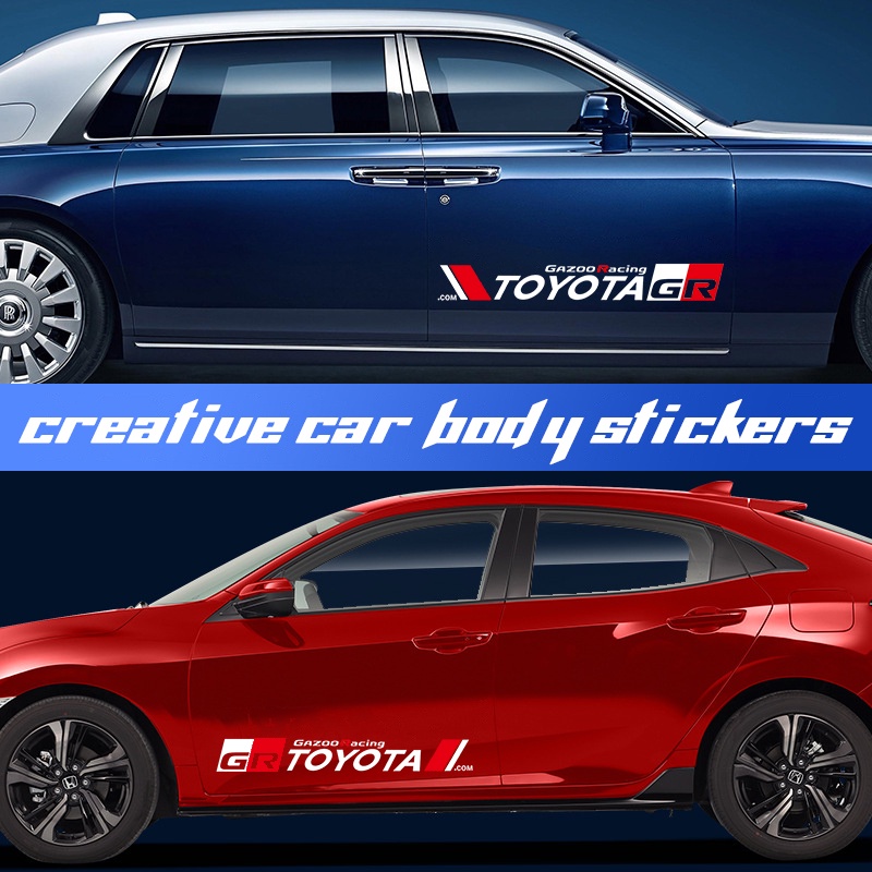 TOYOTA Đề Can Dán Trang Trí Xe Hơi Chống Trầy Chống Nước Cho Agya Raize Calya Avanza Veloz Rush Kijiang Innova Yaris Corolla Cross bZ4X RAV4