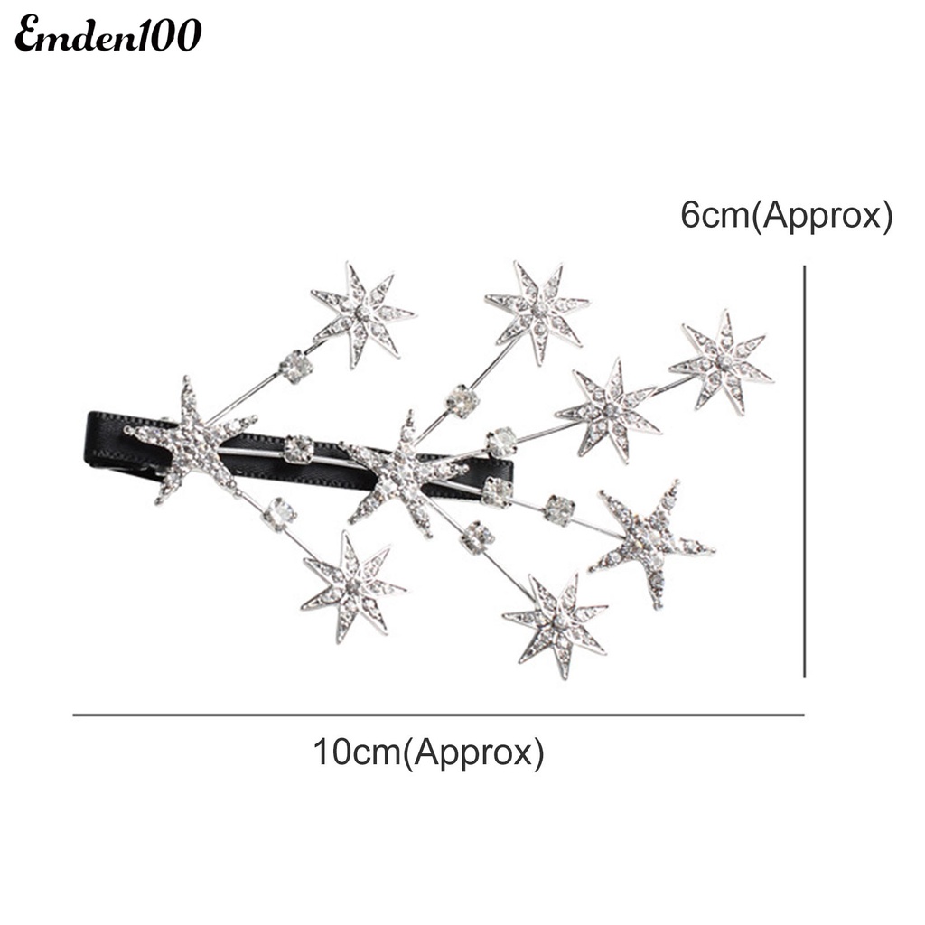 Kẹp Tóc Hình Ngôi Sao Đính Đá Thời Trang Cho Nữ