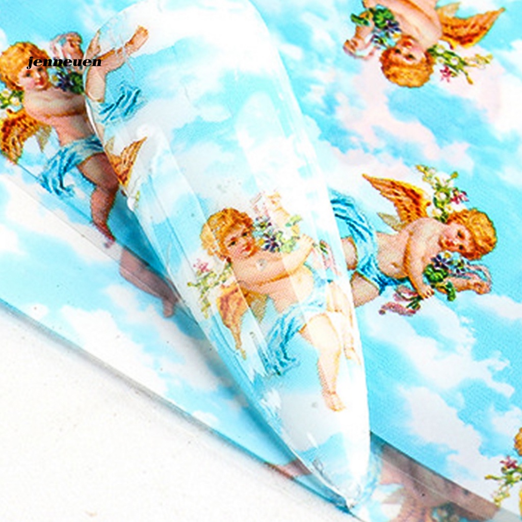 Bộ 10 Miếng Dán Móng Tay Hình Thần Tình Yêu Thời Trang Cho Nữ