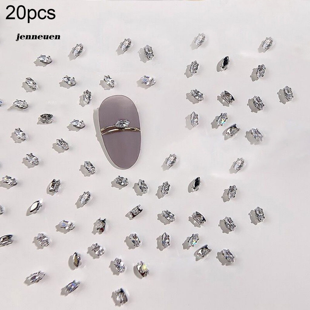Bộ 20 Hạt Đá Hình Giọt Nước Mắt Ngựa Thân Thiện Với Môi Trường Trang Trí Móng Tay