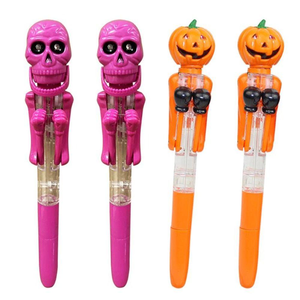 Shanrong Bút Bi Hình Quả Bí Ngô / boxing Kèm Đèn Độc Đáo Vui Nhộn Cho Dịp halloween