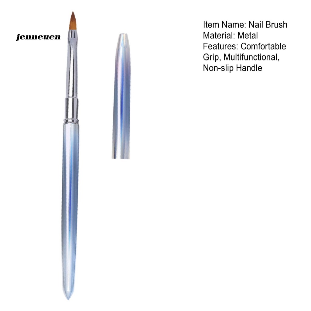 Cọ Vẽ Móng Nghệ Thuật Chuyên Nghiệp Với Tay Cầm Kim Loại