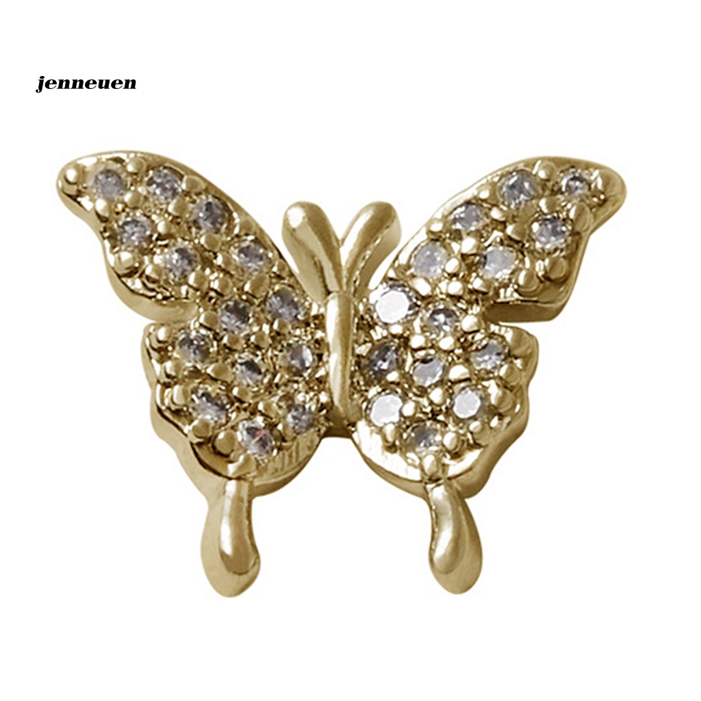 Phụ Kiện Trang Trí Móng Tay Nghệ Thuật Hình Bướm Đính Đá Zircon Không Phai Màu