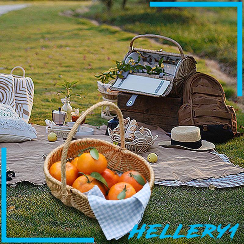 Giỏ Hoa Mộc Mạc Có Tay Cầm Dùng Đựng Kẹo / Đồ Ăn Vặt