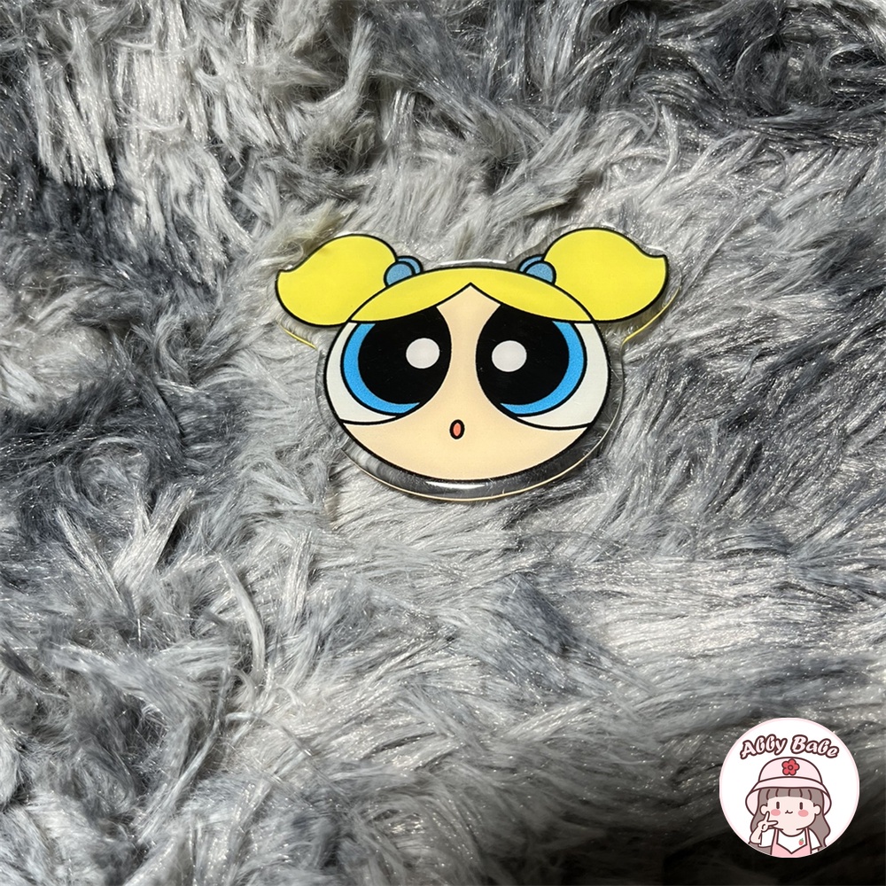 Giá Đỡ Điện Thoại Họa Tiết Powerpuff Girls Nhiều Màu Sắc Cho IP Android