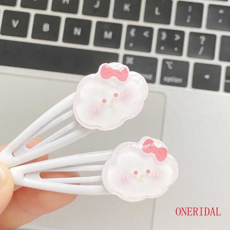 Kẹp Tóc Mái Hình Đám Mây / Má Hồng Hoạt Hình Y2K Dành Cho Bạn Nữ Thanh Thiếu Niên