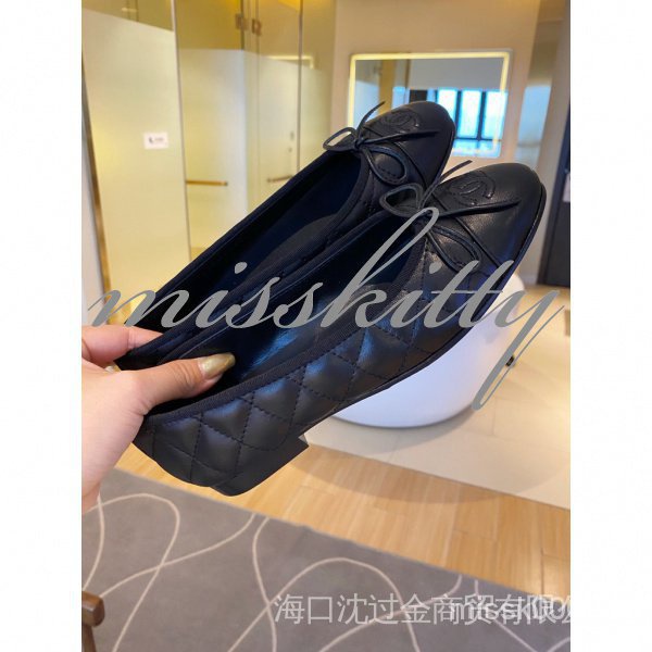 Giày Múa Ba Lê Đế Bằng Đính Nơ Xinh Xắn Cho Nữ