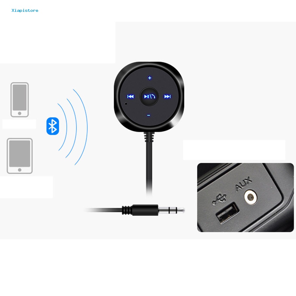Thiết Bị Nhận Tín Hiệu Âm Thanh Bluetooth Không Dây 35mm AUX + Bộ Sạc Ô Tô