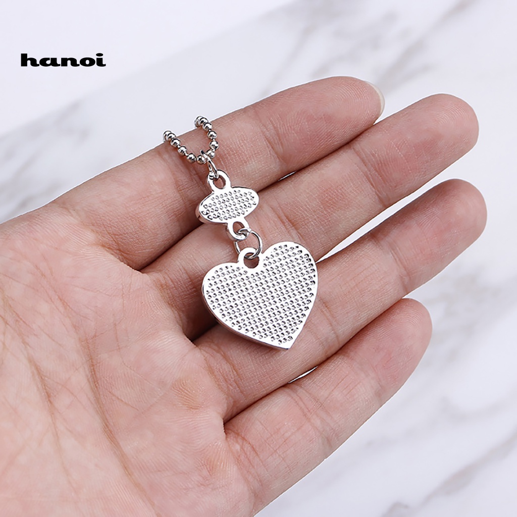 Set 3 Vòng cổ MặT HìNh TráI Tim KhắC Chữ ThờI Trang Cho Nữ