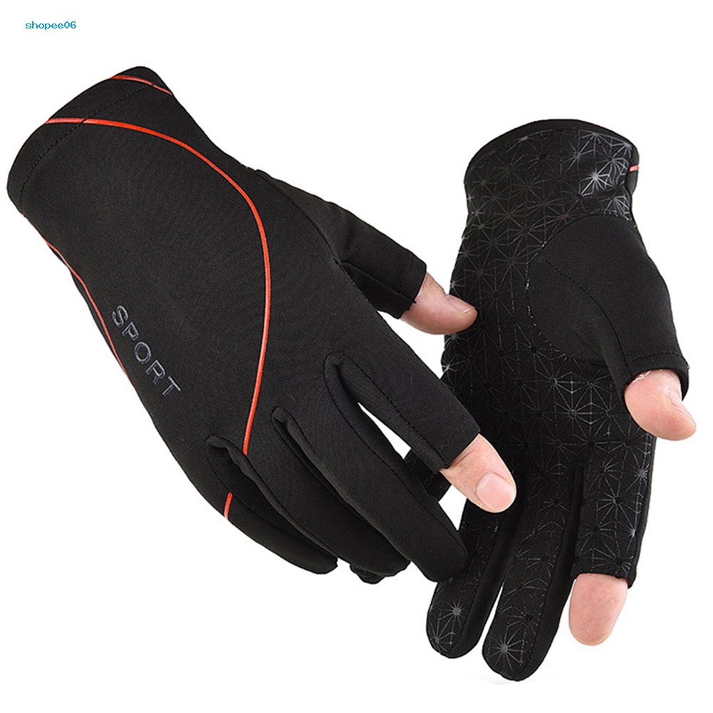 Găng Tay Hở Ngón Unisex Mềm Mại Chống Trượt