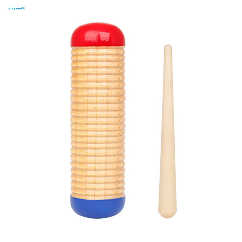 Bình Lắc Guiro Bằng Gỗ Trơn Dễ Sử Dụng