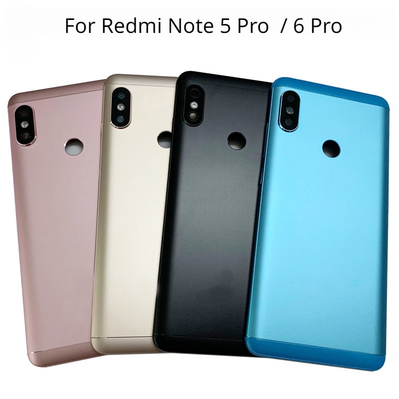 Nắp Lưng Điện Thoại Có Khung Bảo Vệ Ống Kính Thay Thế Chuyên Dụng Cho Xiaomi Redmi Note 5 Pro Note 6 Pro