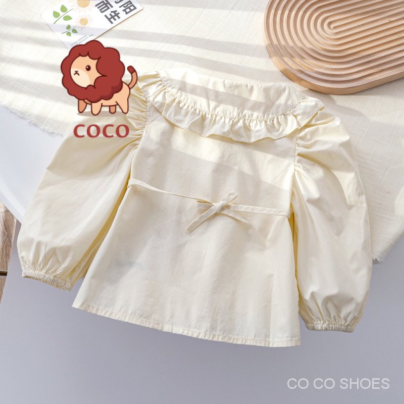 Áo Sơ Mi Ren Màu Trơn Phong Cách Hàn Quốc Thời Trang Mùa Thu Hàng Mới Dành Cho Bạn Gái