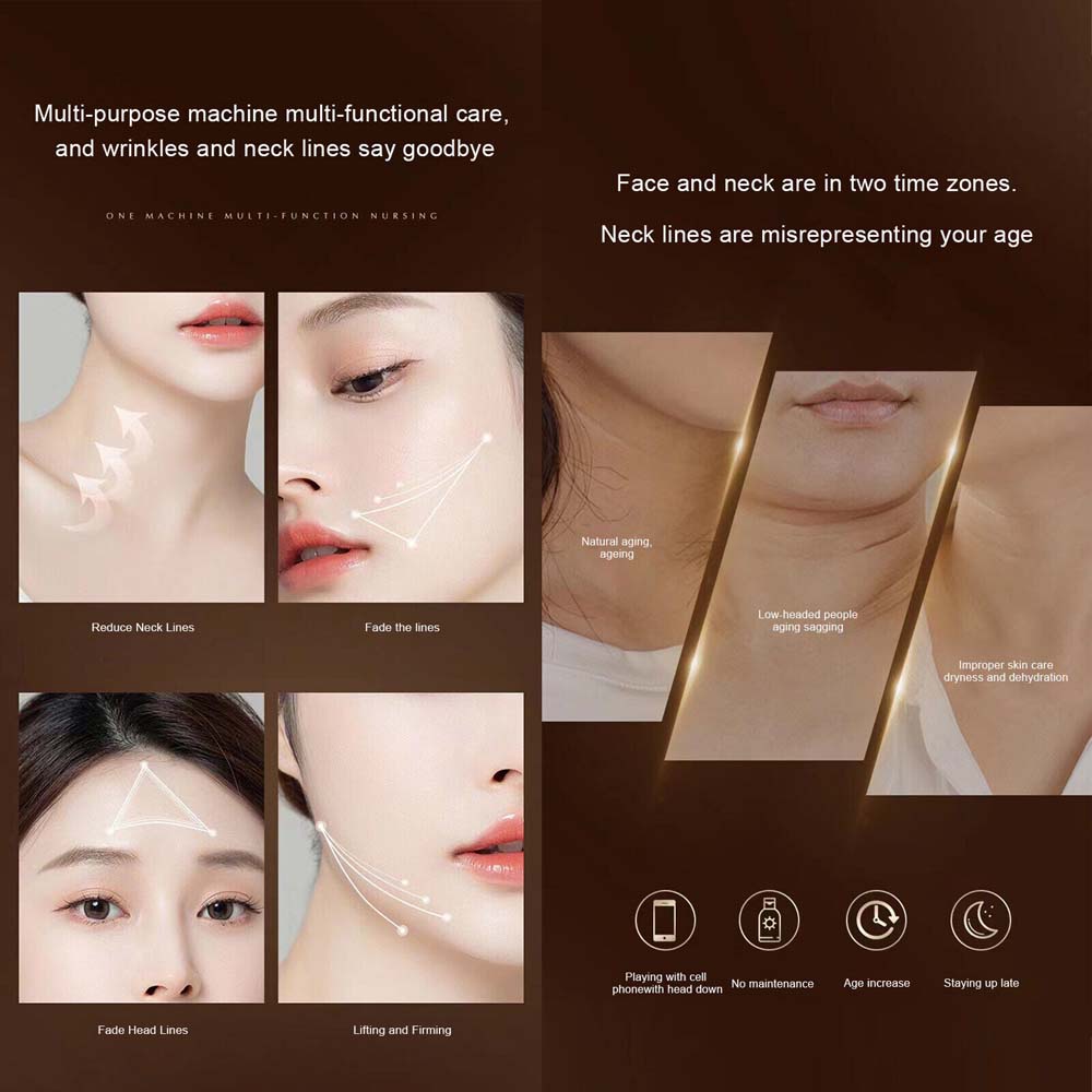 Face Beauty Device Electronic Facial Neck Massager Skin Tighten Reduce Double Chin Anti-Aging Wrinkle Remover Skin Care