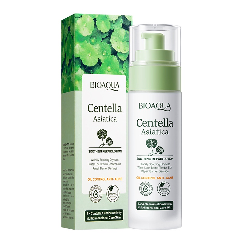 Bioaoua centella Asiatica Facial Moisturizer lotion dưỡng ẩm cho da khô da nhạy cảm có sẵn 80ml