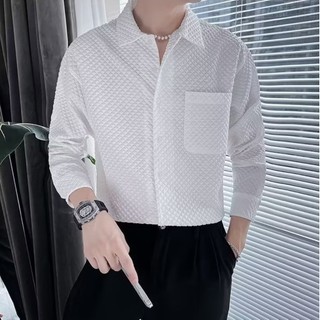 Áo sơ mi nam tay dài form rộng nam vải lụa cao cấp áo sơ mi nam thời trang hàn quốc cao cấp Áo sơ mi tay dài duyên dáng thời trang dành cho nam