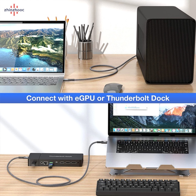 Dây Cáp Sạc Nhanh vip Usb 4.0 Hai Đầu 8k 40gbps Pd 240w Cho Thunderbolt 4