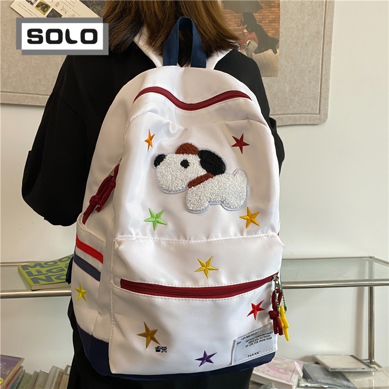 Solo Balo Nữ cặp đi học balo du lịch balo nữ da L95S21G