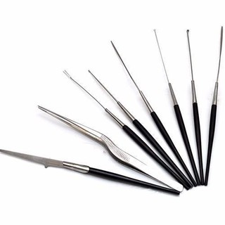 Bộ dụng cụ lấy ráy tai Lâm Uyên inox chuyên nghiệp 10 món