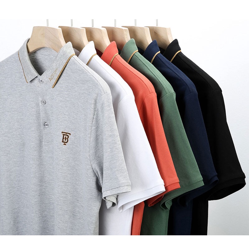 Áo polo Tay Ngắn Dáng Rộng Thoáng Khí Thời Trang Mùa Hè Cho Nam