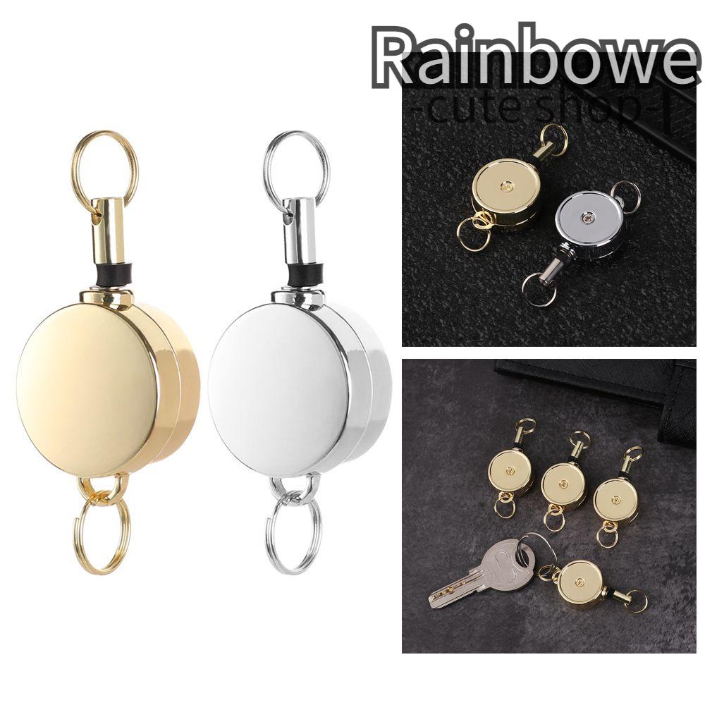 1 / 2 / 4 Móc Khóa Rút Dây Bằng Thép Không Gỉ