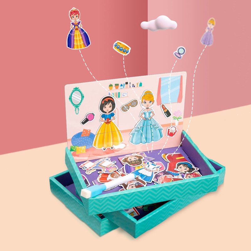 MAGNETIC BOOK CREATIVE PUZZLE KID EDUCATIONAL TOY LEARNING PLAYSET