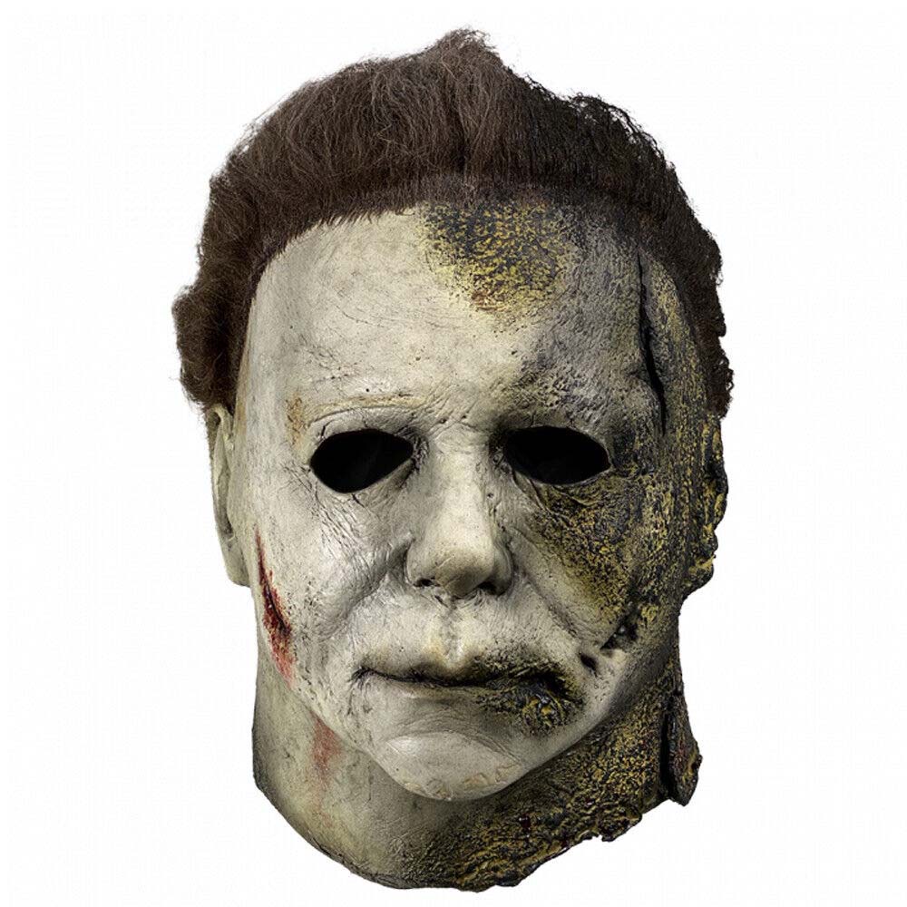 Michael Myers Halloween Full Latex Mask Hair Scary Horror Fancy Dress Costume