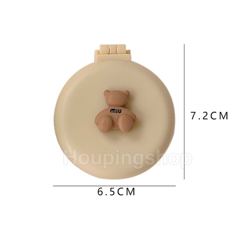 Lược Chải Tóc Mini Kèm Gương Dạng Gập Hình Hoạt Hình Dễ Thương Có Thể Gập Lại Cho Học Sinh Nữ
