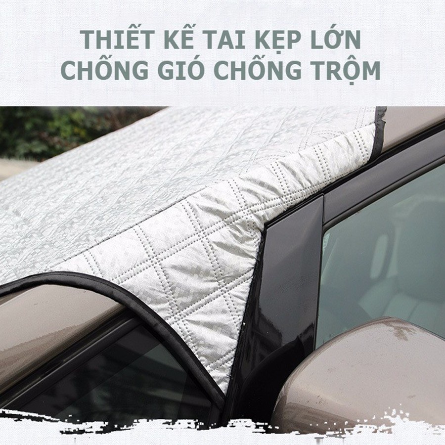 Tấm bạt che nắng,mưa kính lái ô tô 3 lớp chống nóng cách nhiệt cao cấp cho oto xe hơi