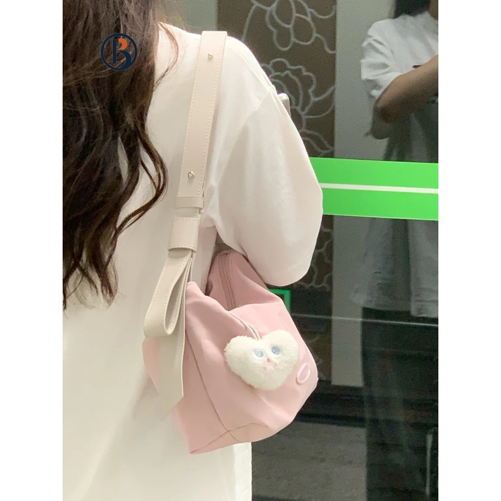 PUMB  túi vải đeo chéo bao tử  nhỏ vải đeo chéo túi đeo chéo đi học  Korean Style Phong cách Thoải mái Thanh lịch L91TKTG 37Z230911