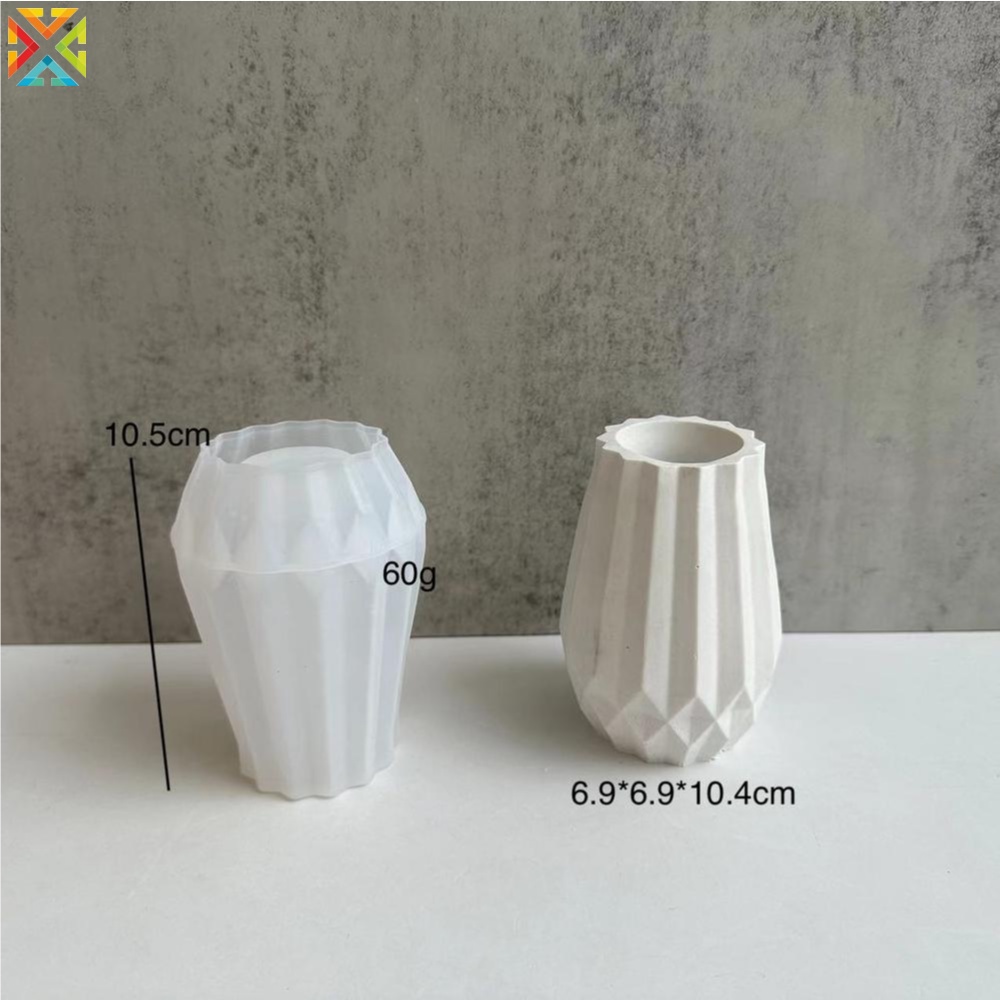 Khuôn Silicone Làm Bình Hoa Thả Keo Dán DIY