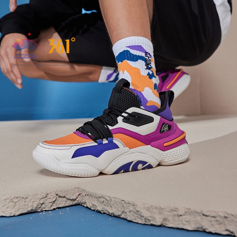 361 Độ × Aaron Gordon AG Giày Bóng Rổ Nam Cổ Thấp Chống Trơn Trượt Đệm Lưới Thoáng Khí Giày Thể Thao