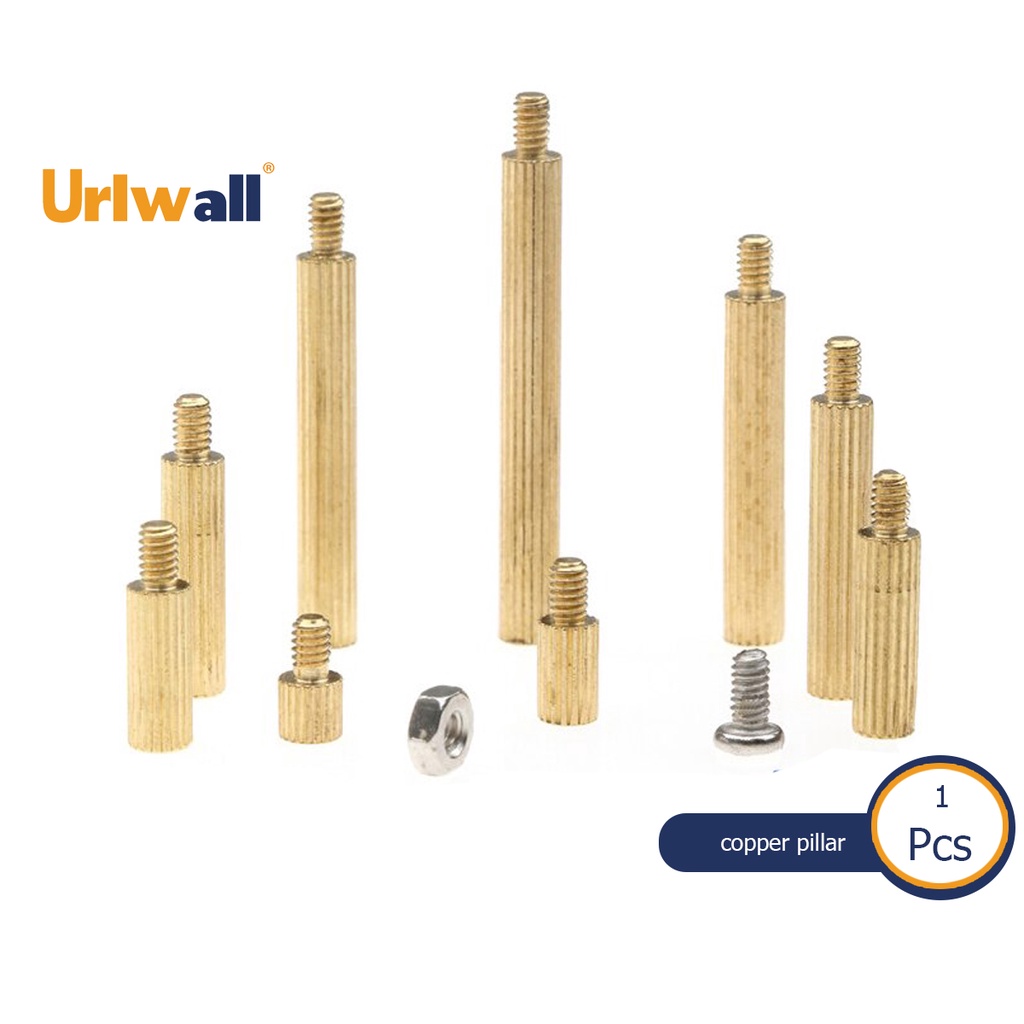 Urlwall Bộ Bu Lông Ốc Vít Đầu Tròn Bằng Đồng Thau M2 Chuyên Dụng
