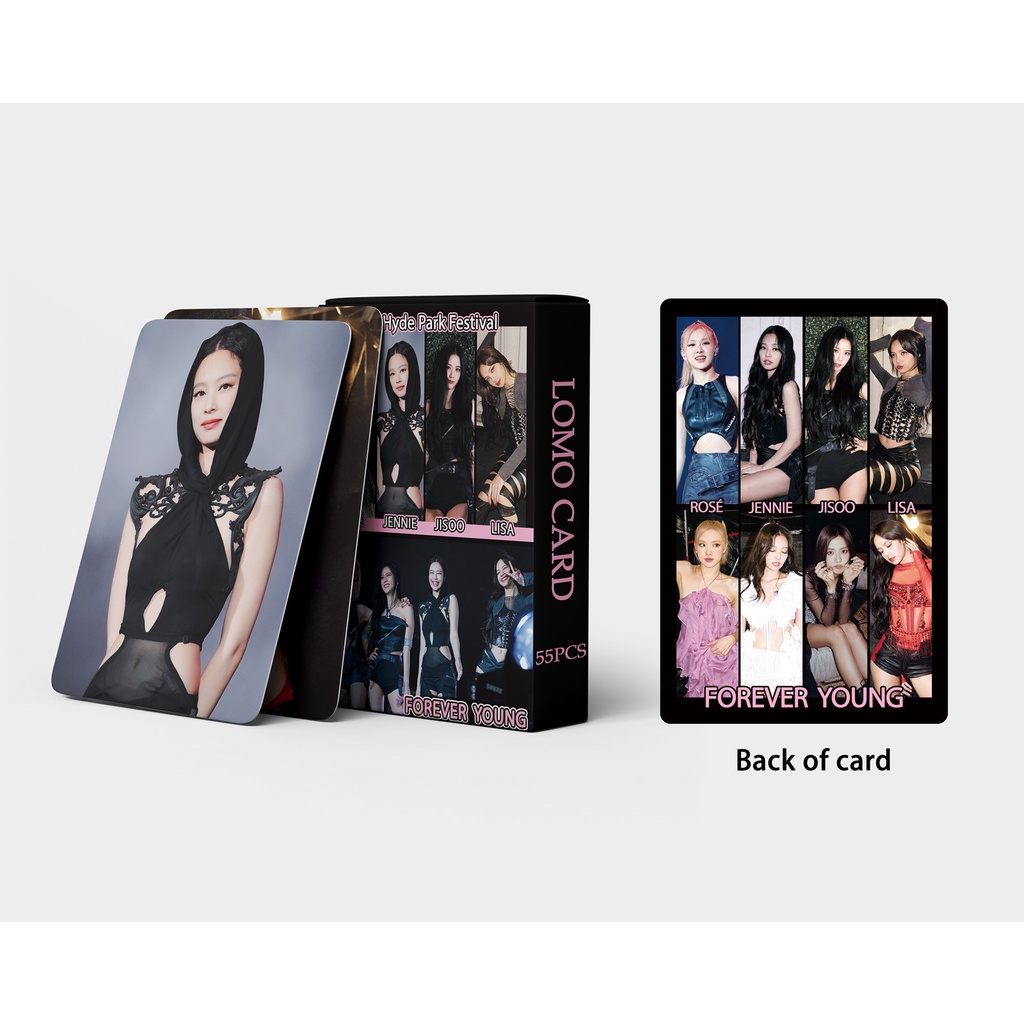 Hộp 55 Ảnh Lomo Card JENNIE LISA JISOO Ros Kpop Blackpink
