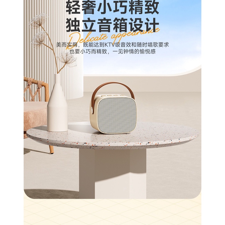 Loa Karaoke Di Động Kèm Micro Không Dây Thích Hợp Cho Mọi Trong Một Gia Đình Mang Đi Ra Ngoài 8JXP