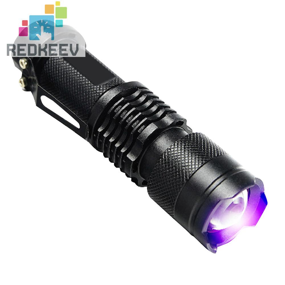 Đèn LED UV Ánh Sáng Tím Dùng Pin Kiểm Tra Vết Bẩn Thú Cưng