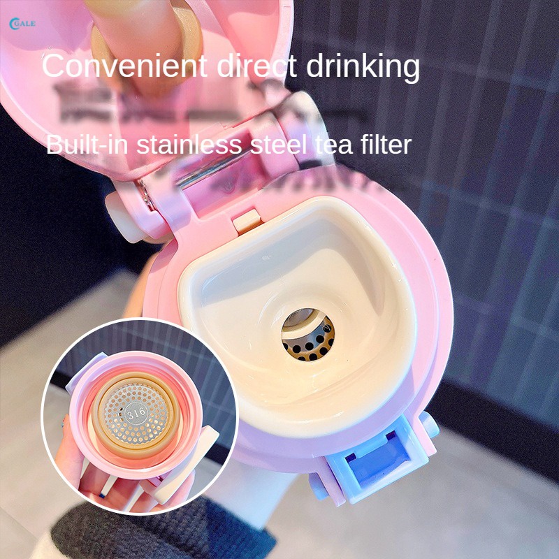 SANRIO Bình Nước Giữ Nhiệt 400ml / 500ml Bằng Thép Không Gỉ 316 Họa Tiết Dễ Thương