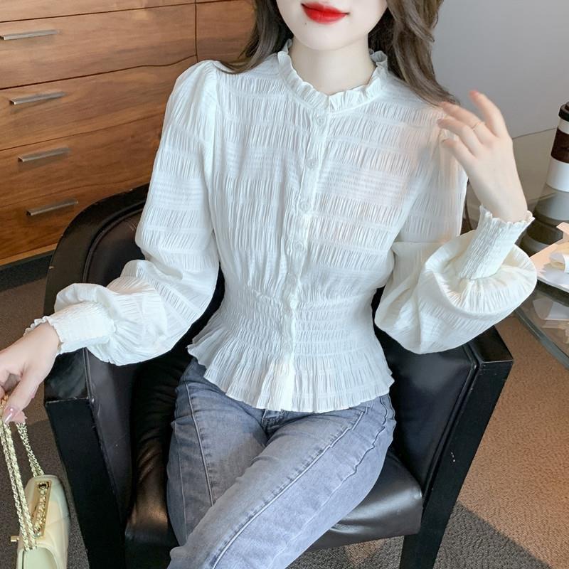 Áo Sơ Mi Thời Trang Mùa Thu Phong Cách retro Pháp Cho Nữ