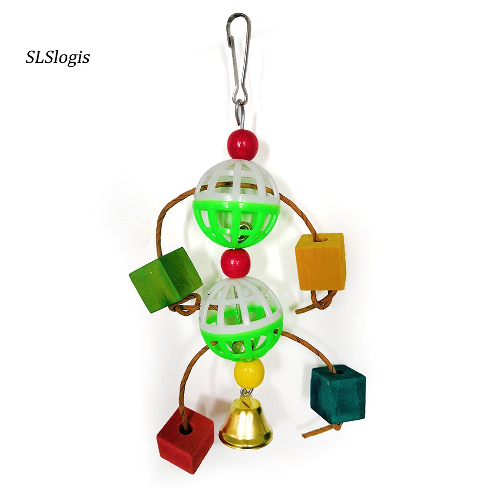 Set 6 Đồ Chơi Dây Treo Gắn Chuông / Bóng Vui Nhộn Cho Vẹt Cưng