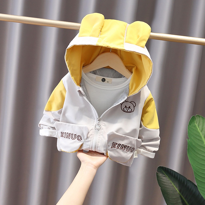 Áo Khoác Tay Dài Phong Cách Hàn Quốc Cho Bé Trai