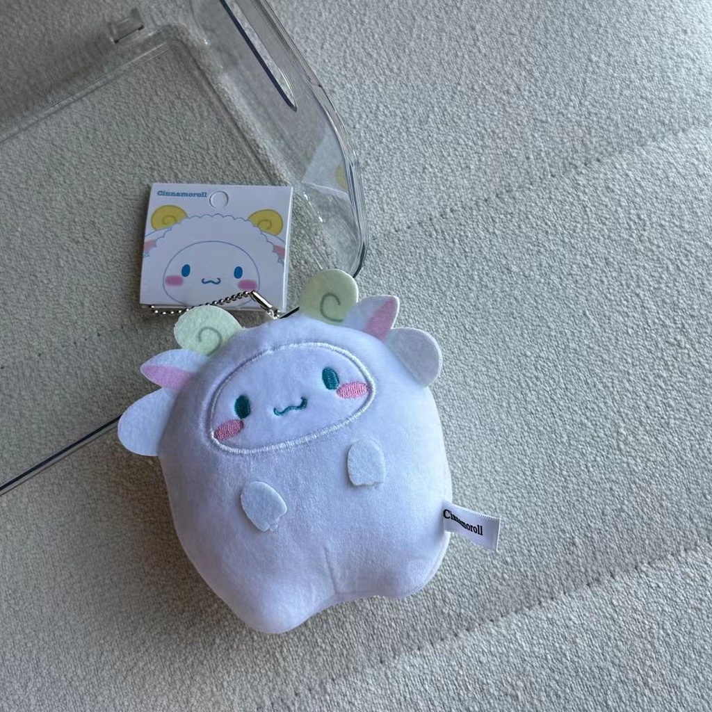SANRIO Móc Khóa Hình Thú Nhồi Bông Kuromi My Melody Cinnamoroll Hello Kitty Đáng Yêu