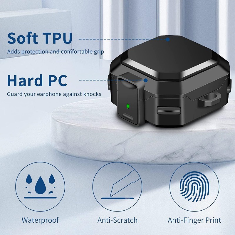 Ốp lưng earbuds cho samsung galaxy buds 2 live pro cover phụ kiện tai nghe tpu pc sang trọng vỏ cho buds pro case có keych g1o0 yr