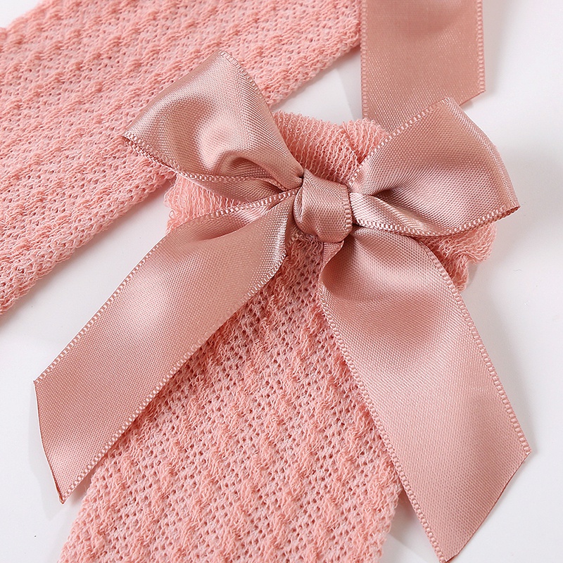 Tất Cotton Đính Nơ Dễ Thương Cho Bé Gái 0-3 Tuổi