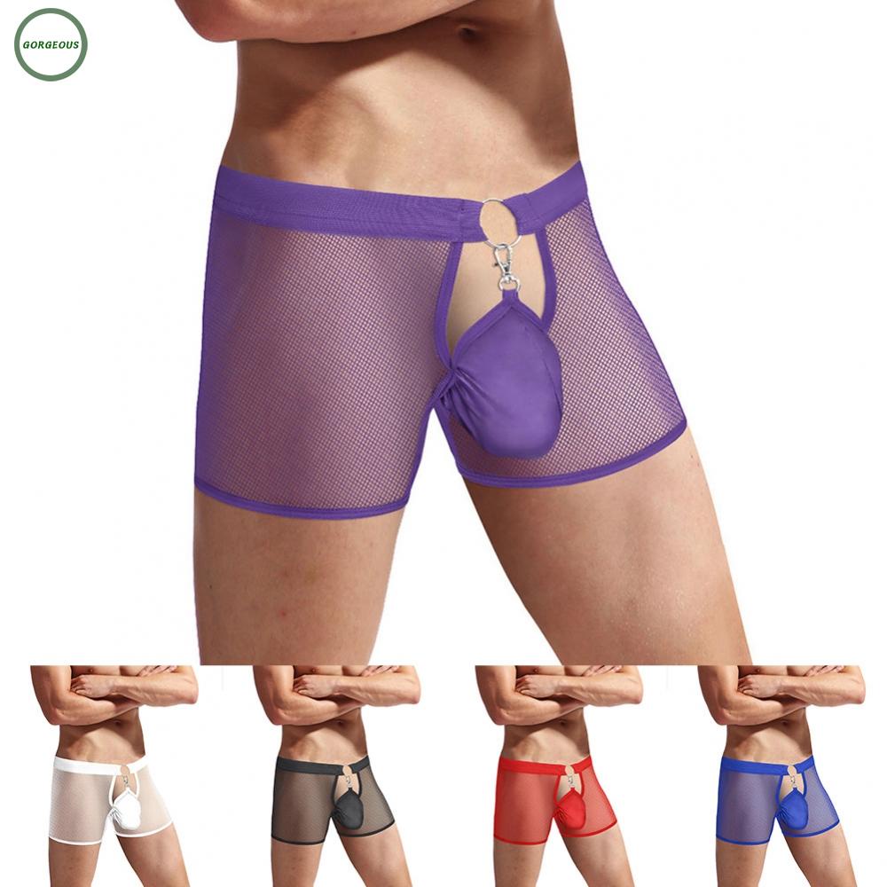 Mới Quần Lót Lưới Siêu Nhẹ Xuyên Thấu Gợi Cảm Cho Nam