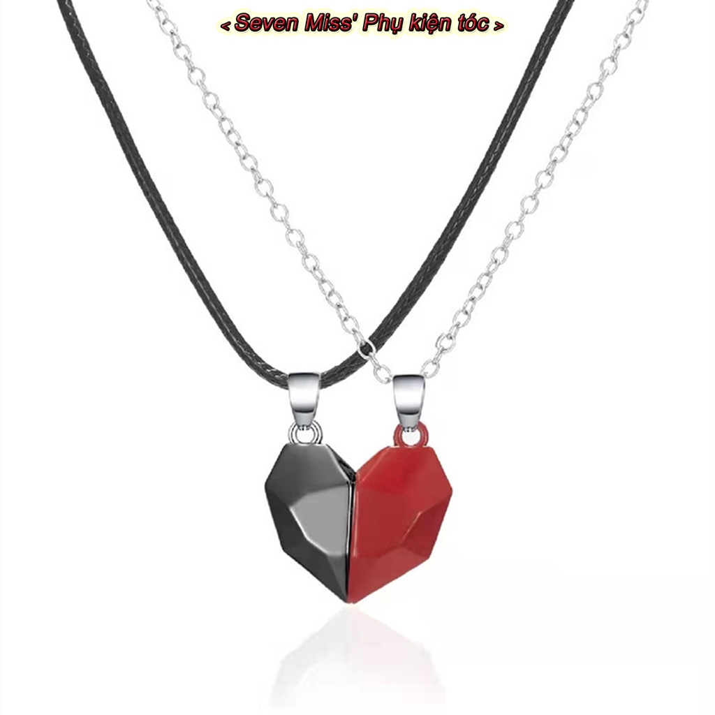 Vòng cổ Mặt Trái Tim Có Nam Châm Cho Cặp Đôi