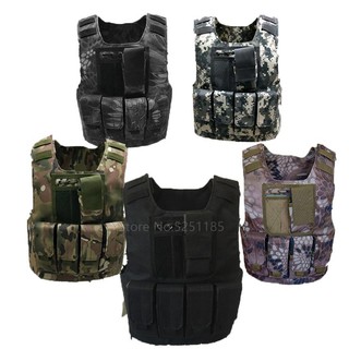 Trẻ em ngụy trang chiến thuật áo chống đạn đồng phục quân đội áo giáp chiến đấu quân đội người lính thiết bị lực lượng đặc biệt trang phục cosplay