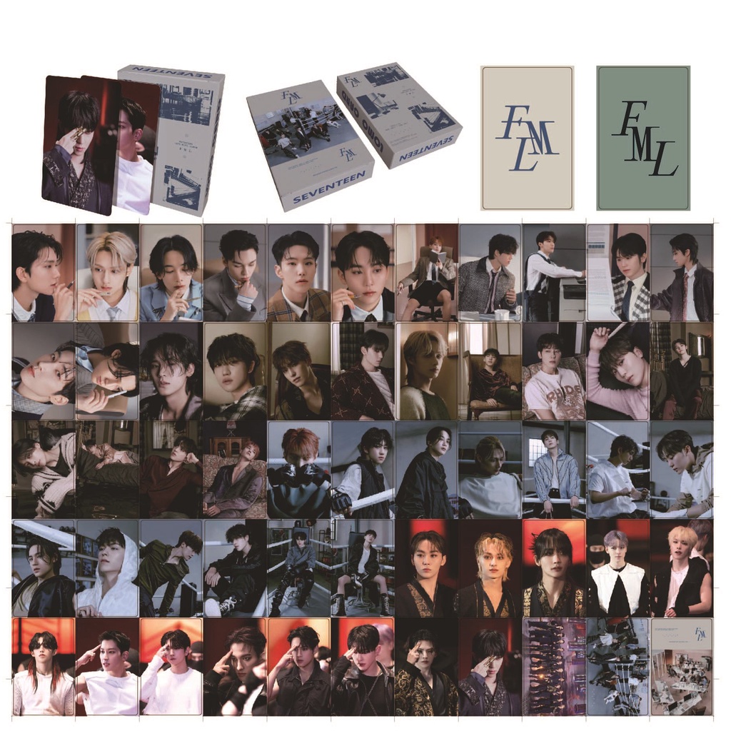 55pcs/box SEVENTEEN FML Photocards 10th Mini Album Lomo Cards SUPER Kpop Postcards LETAOTAO2023