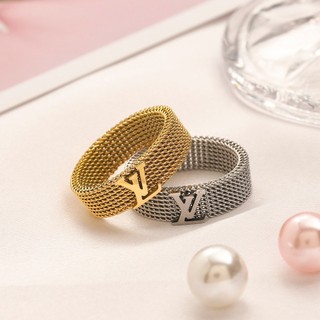 Louis vuitton nhẫn lv bạc 925 phong cách hàn quốc đơn giản sáng tạo dành cho nữ
