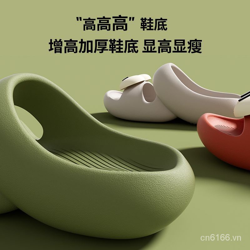 Dép Sandal Đế Dày Hai Dây Hình Đôi Mắt To Thời Trang Mùa Hè Dành Cho Bạn Nữ Mang Trong Nhà / Ngoài Trời / Đi Biển